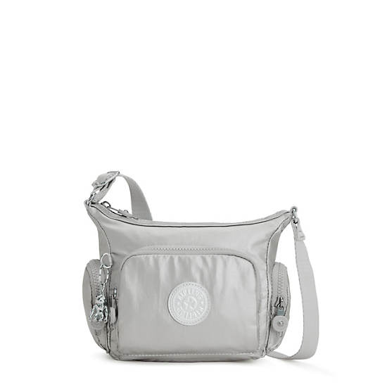 Kipling Gabbie Mini Metallic Çapraz Askılı Çanta Gümüş | TR 2092SG